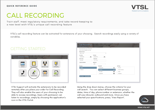 Call Quick Reference User Guides & Videos
